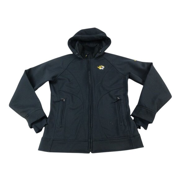 Missouri Tigers Jacket Womens Small Black Hooded Columbia NCAA Football Sports - Picture 1 of 11